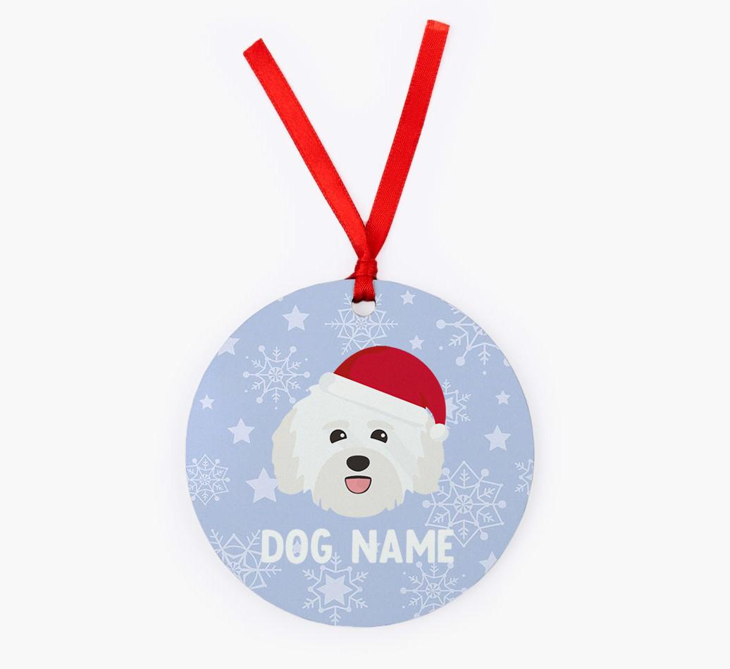 Snowflake: Personalized {breedFullName} Christmas Decoration