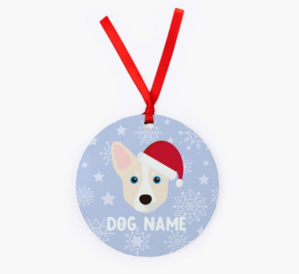 Snowflake: Personalized {breedFullName} Christmas Decoration
