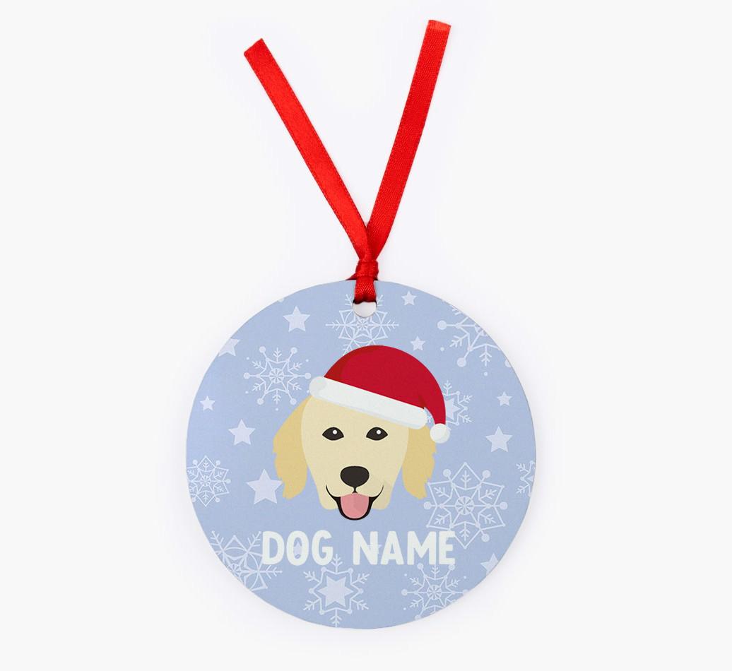 Snowflake: Personalized {breedFullName} Christmas Decoration