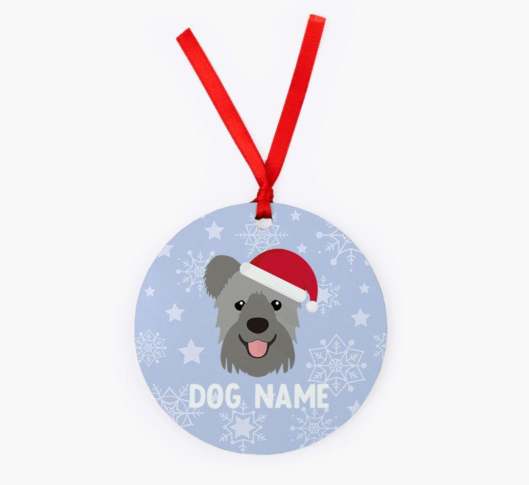 Snowflake: Personalized {breedFullName} Christmas Decoration
