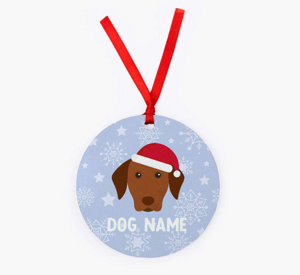 Snowflake: Personalized {breedFullName} Christmas Decoration