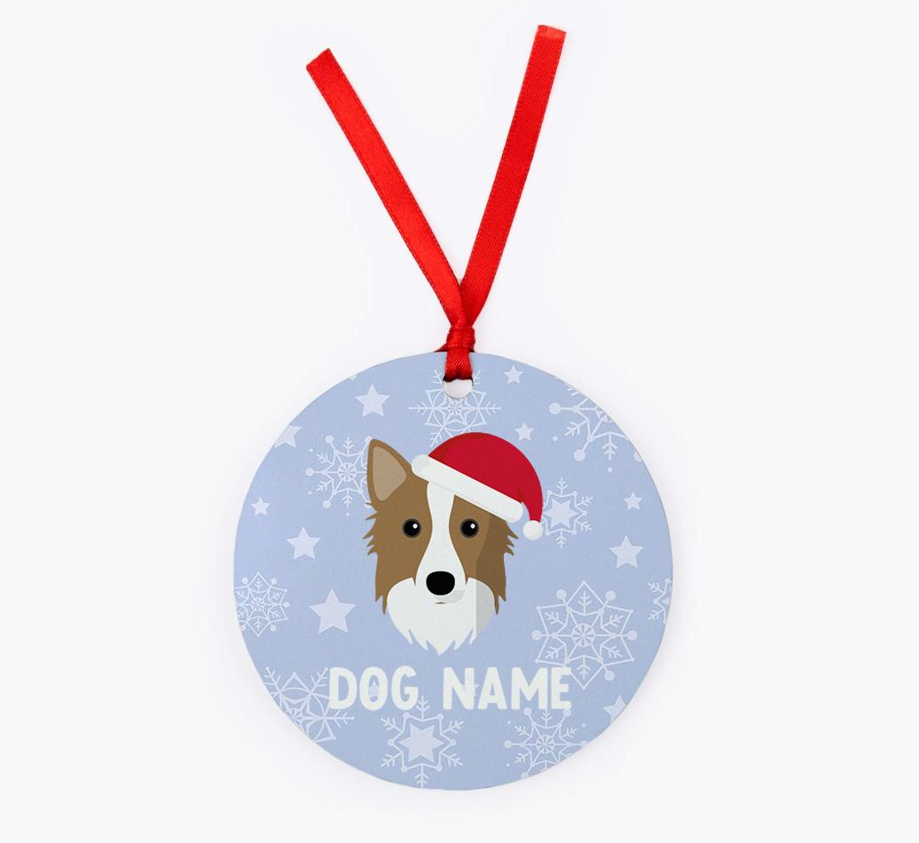 Snowflake: Personalized {breedFullName} Christmas Decoration