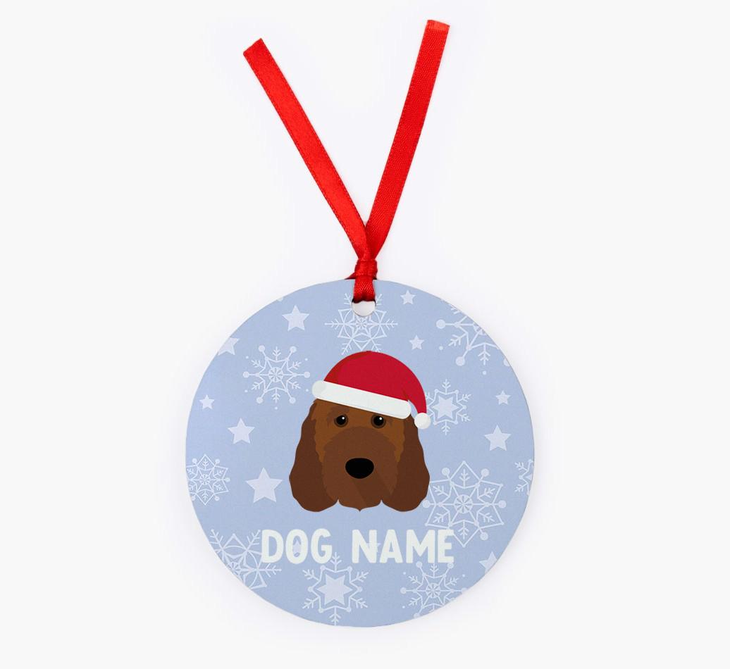 Snowflake: Personalized {breedFullName} Christmas Decoration