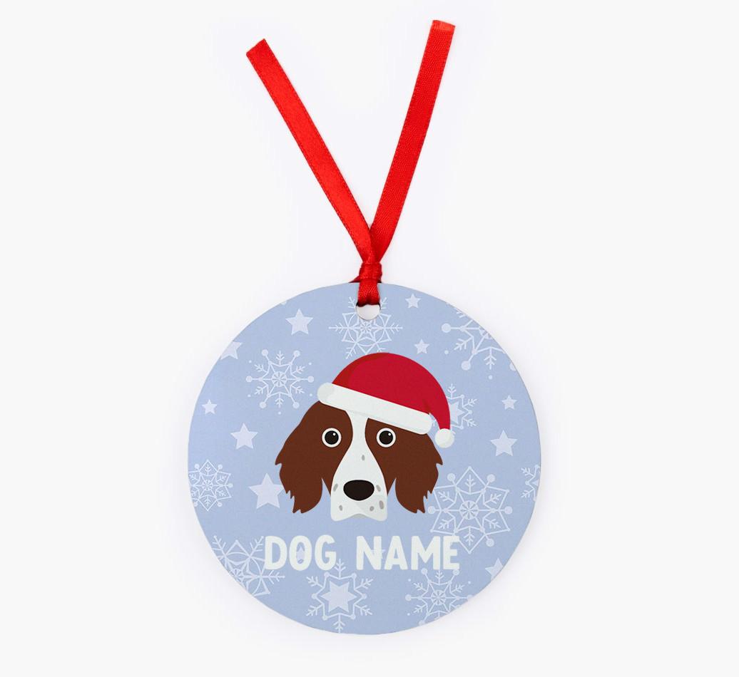 Snowflake: Personalized {breedFullName} Christmas Decoration