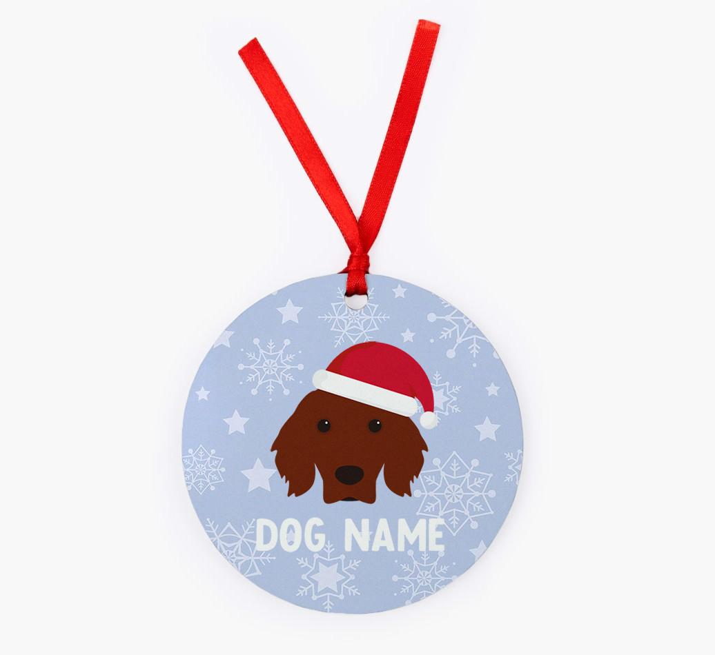 Snowflake: Personalized {breedFullName} Christmas Decoration