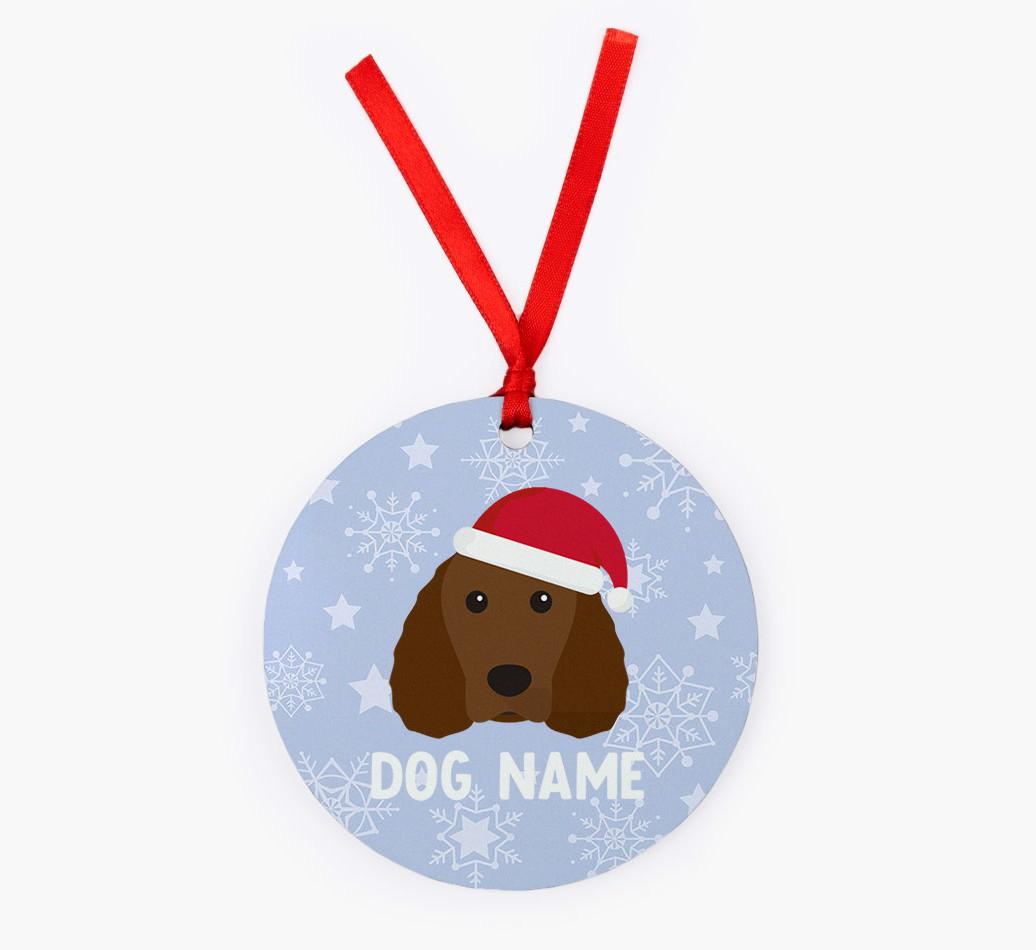 Snowflake: Personalized {breedFullName} Christmas Decoration