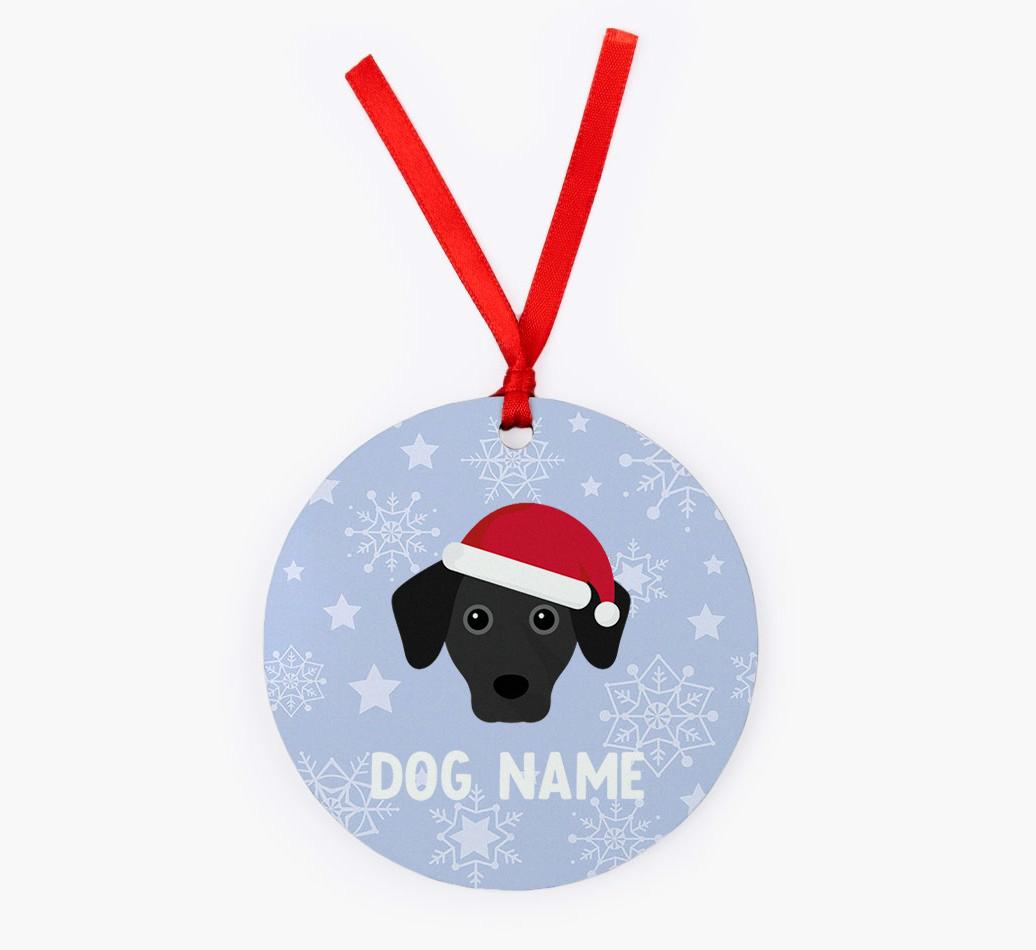 Snowflake: Personalized {breedFullName} Christmas Decoration