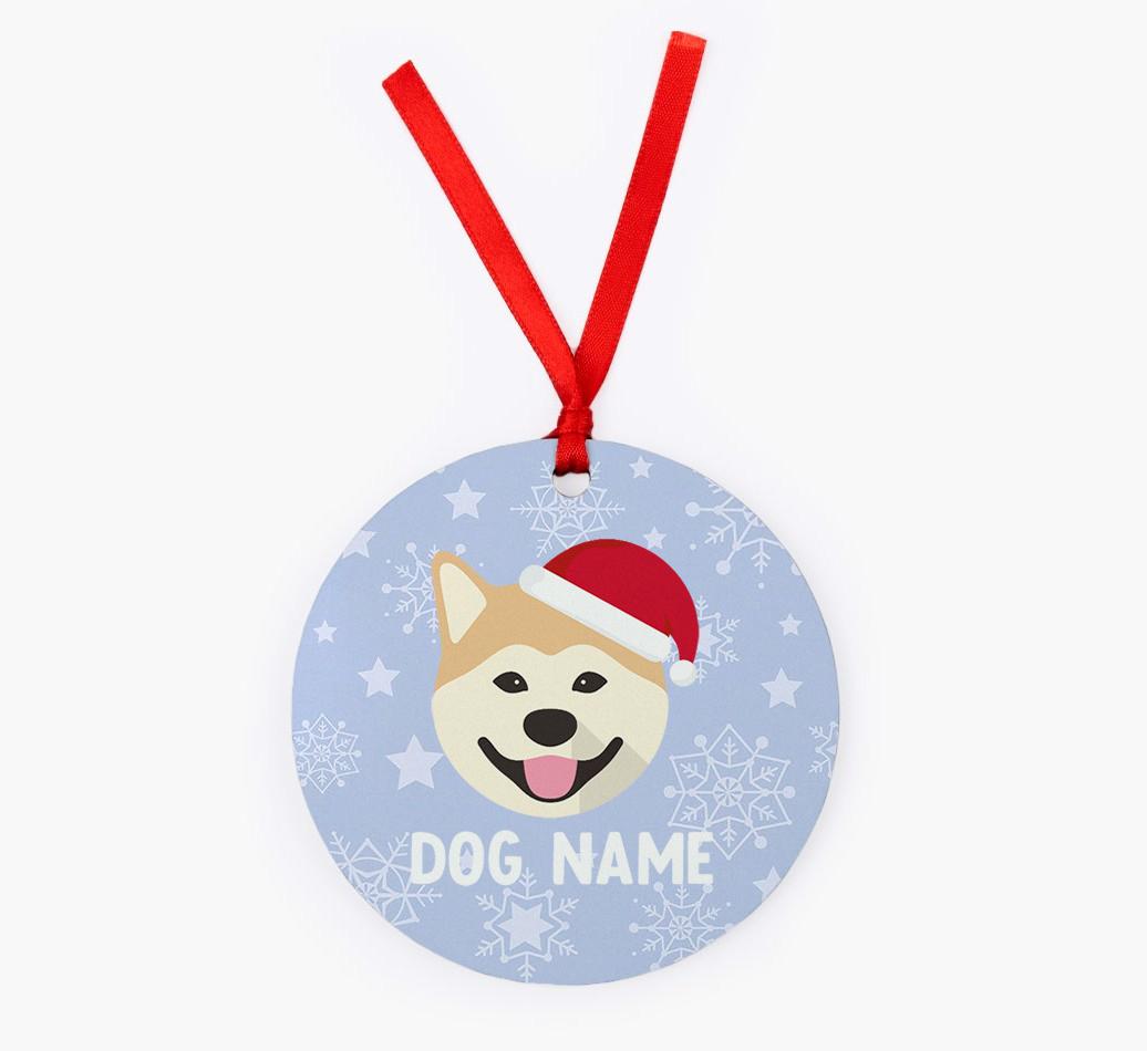 Snowflake: Personalized {breedFullName} Christmas Decoration