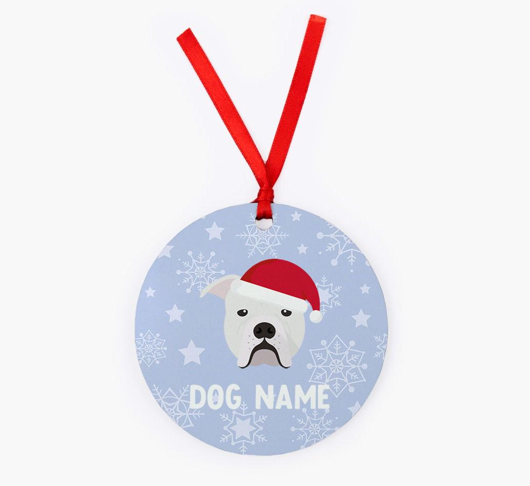 Snowflake: Personalized {breedFullName} Christmas Decoration