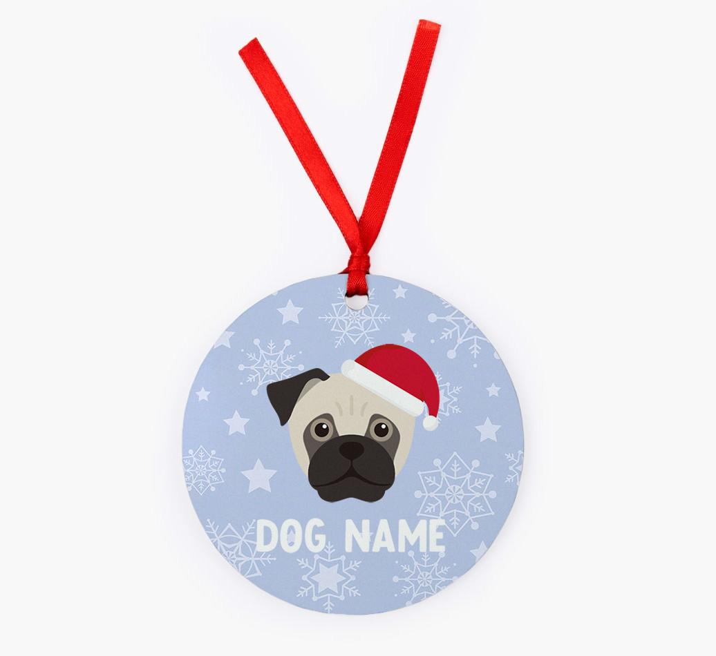 Snowflake: Personalized {breedFullName} Christmas Decoration