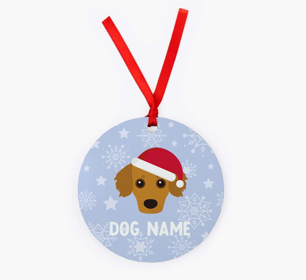 Snowflake: Personalized {breedFullName} Christmas Decoration