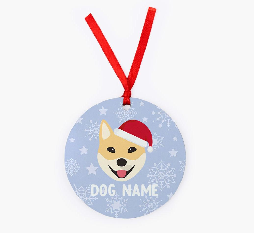 Snowflake: Personalized {breedFullName} Christmas Decoration
