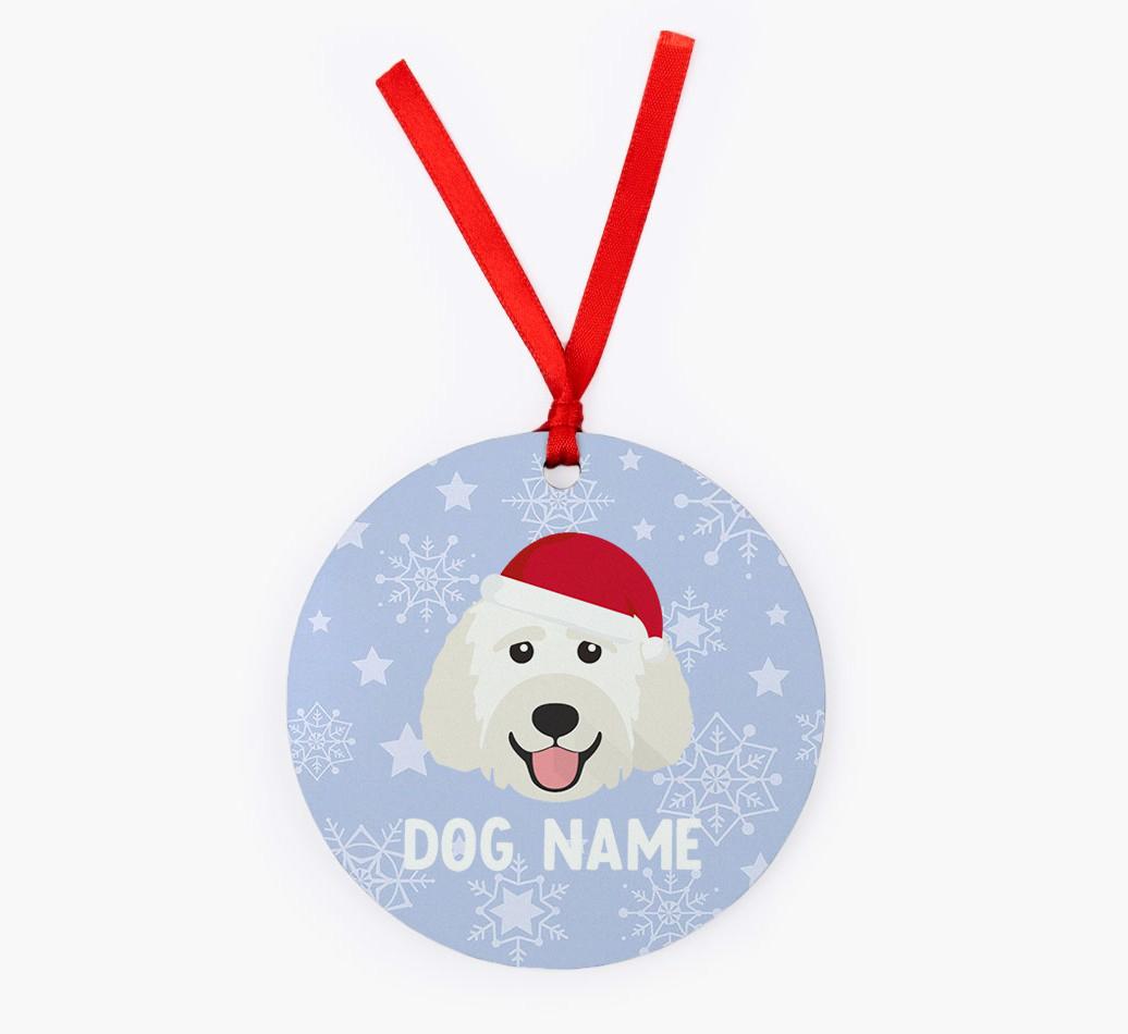Snowflake: Personalized {breedFullName} Christmas Decoration