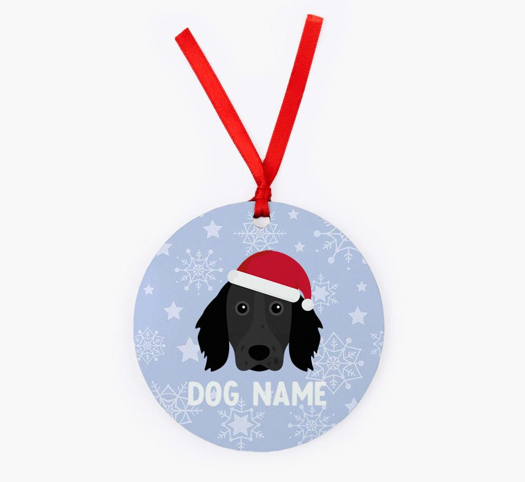 Snowflake: Personalized {breedFullName} Christmas Decoration