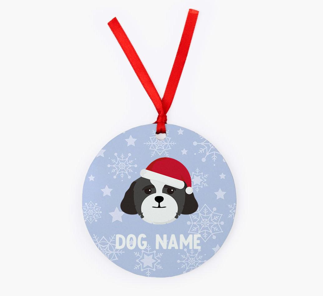 Snowflake: Personalized {breedFullName} Christmas Decoration