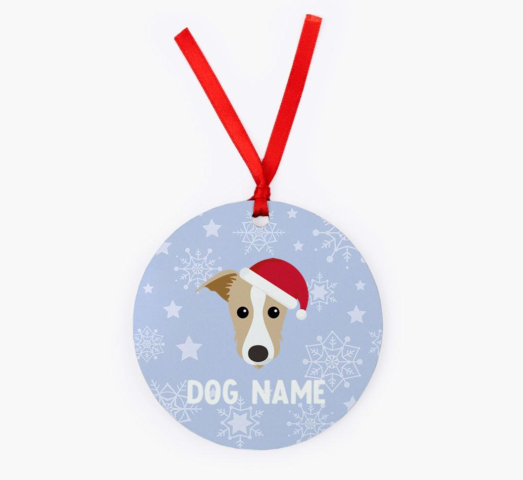 Snowflake: Personalized {breedFullName} Christmas Decoration