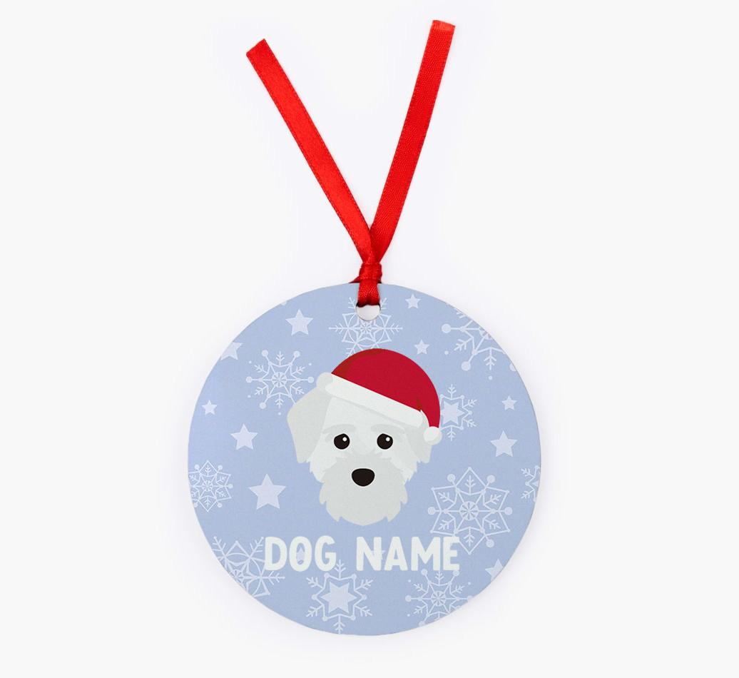Snowflake: Personalized {breedFullName} Christmas Decoration