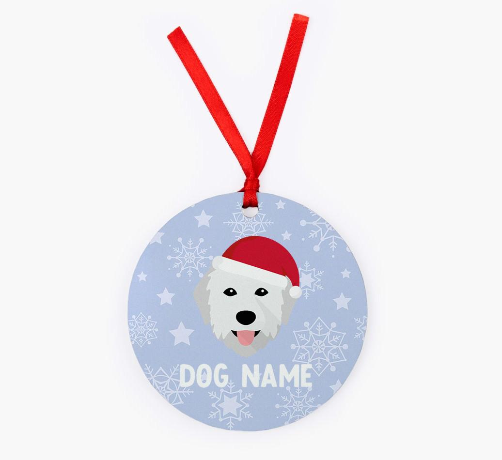 Snowflake: Personalized {breedFullName} Christmas Decoration
