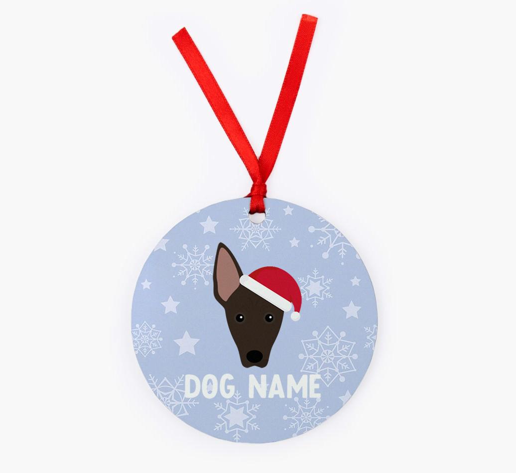 Snowflake: Personalized {breedFullName} Christmas Decoration