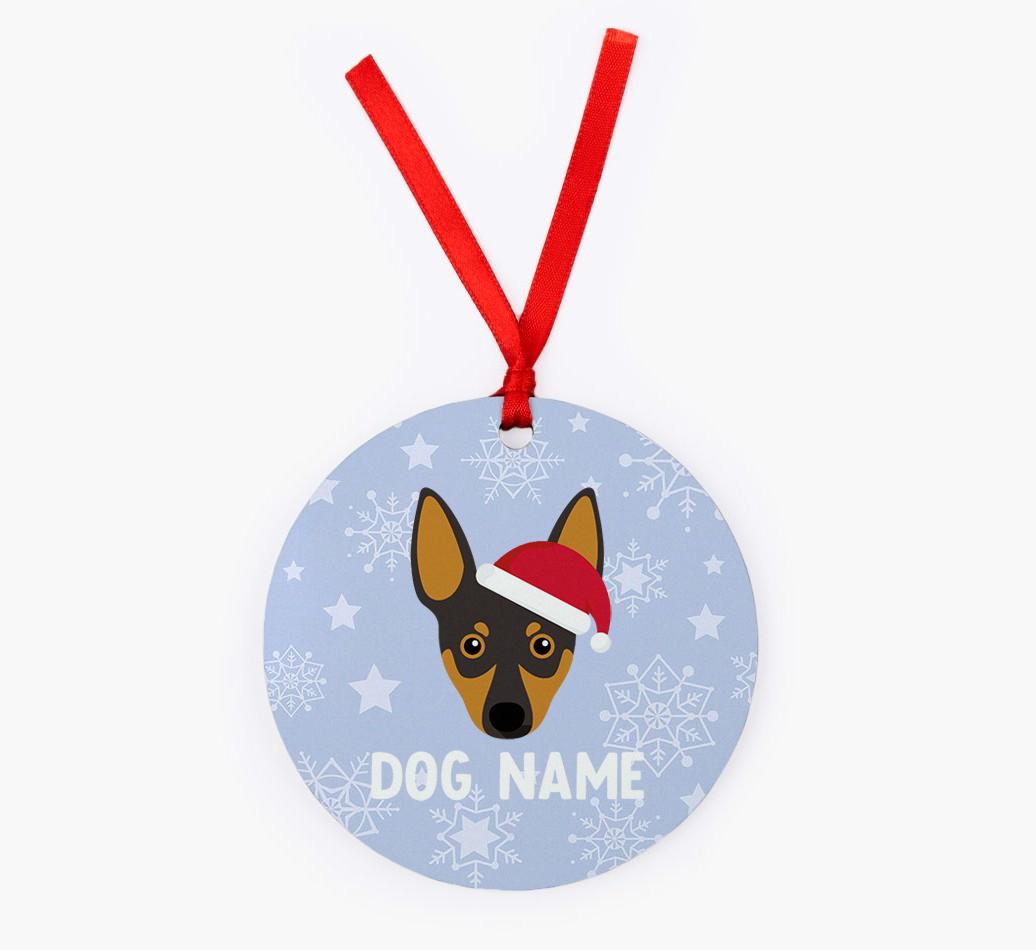 Snowflake: Personalized {breedFullName} Christmas Decoration