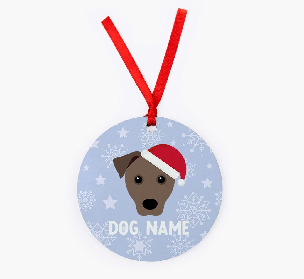 Snowflake: Personalized {breedFullName} Christmas Decoration