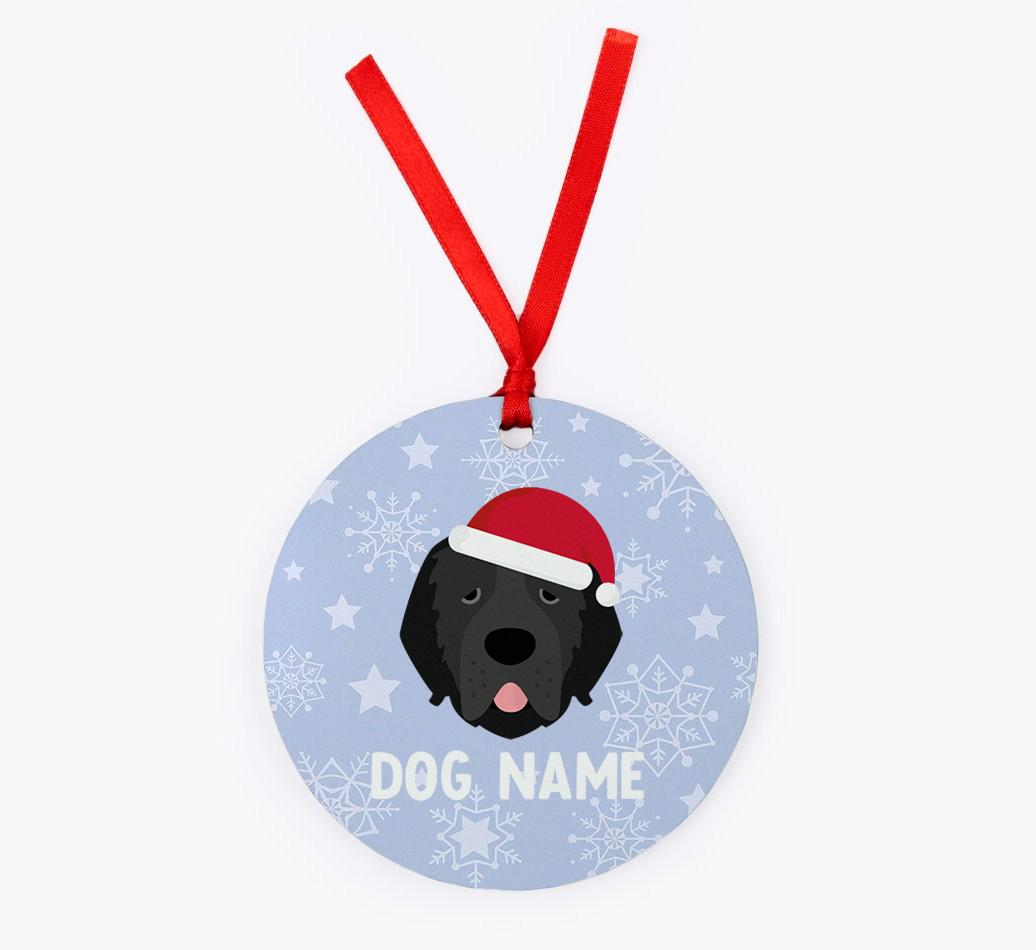 Snowflake: Personalized {breedFullName} Christmas Decoration