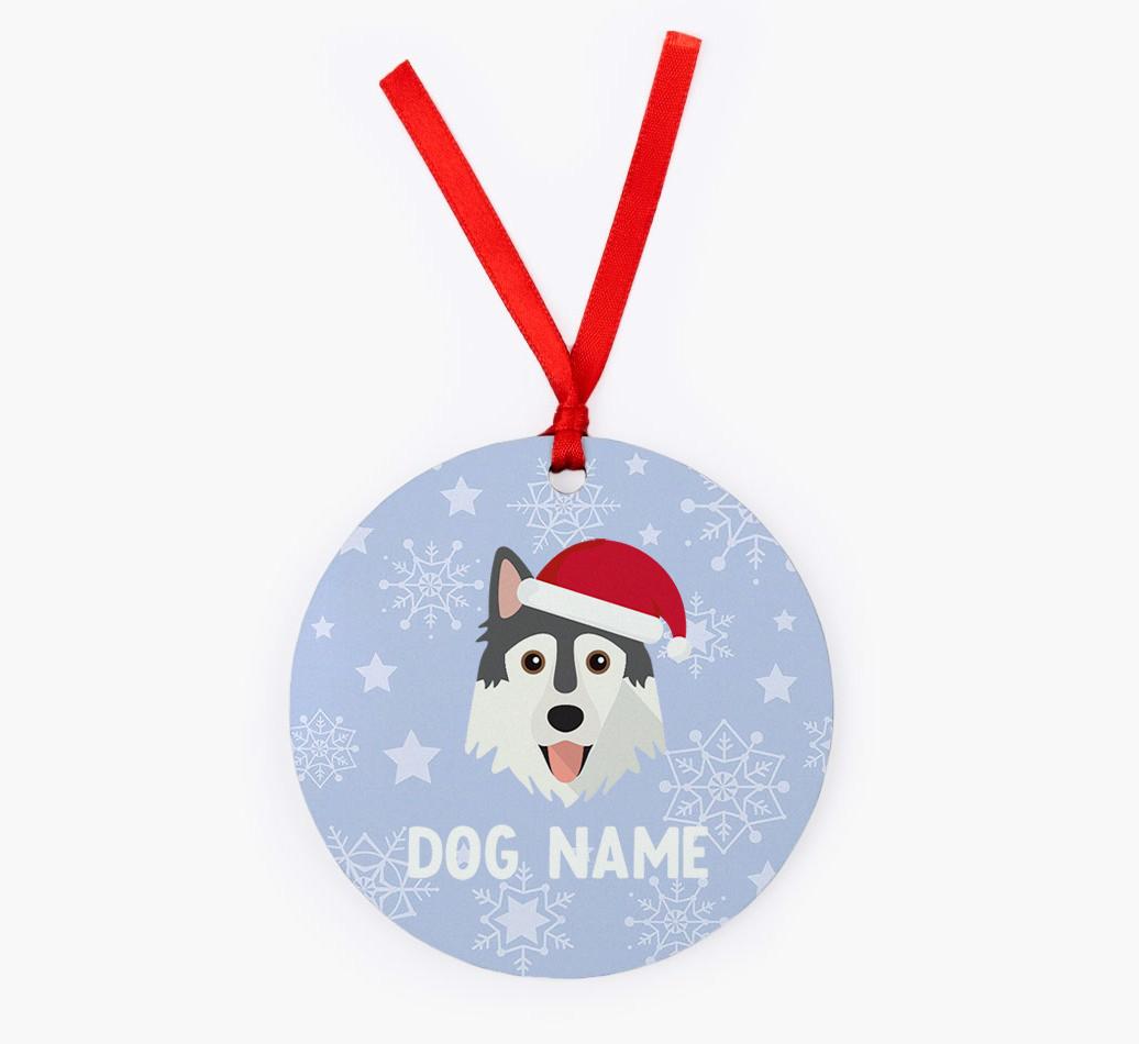 Snowflake: Personalized {breedFullName} Christmas Decoration