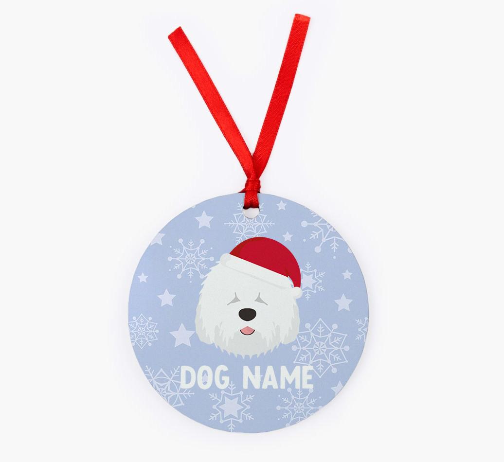 Snowflake: Personalized {breedFullName} Christmas Decoration