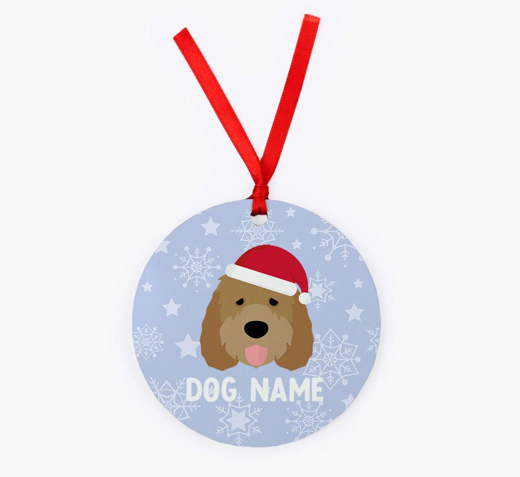 Snowflake: Personalized {breedFullName} Christmas Decoration