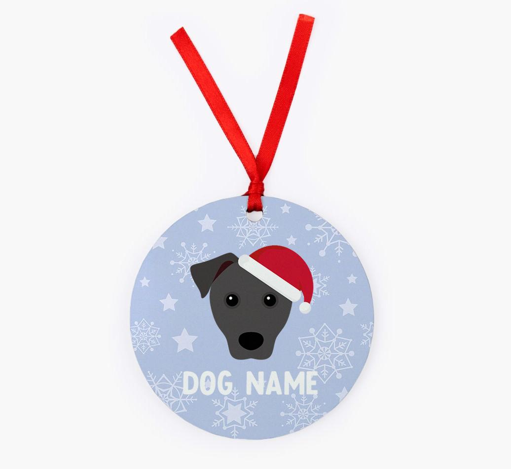 Snowflake: Personalized {breedFullName} Christmas Decoration