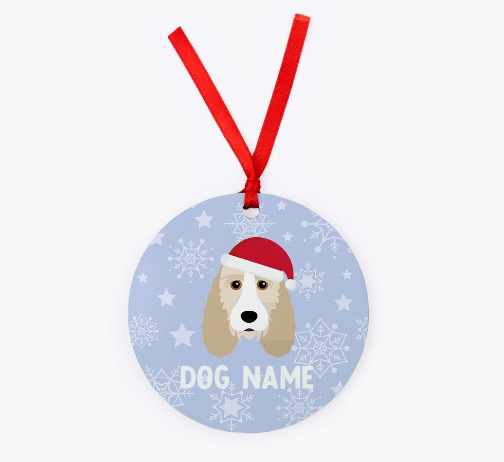 Snowflake: Personalized {breedFullName} Christmas Decoration