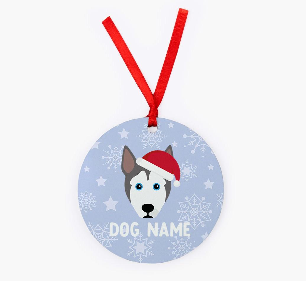 Snowflake: Personalized {breedFullName} Christmas Decoration