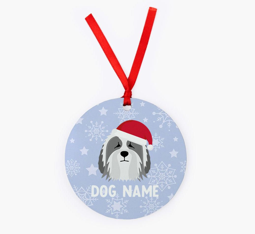 Snowflake: Personalized {breedFullName} Christmas Decoration