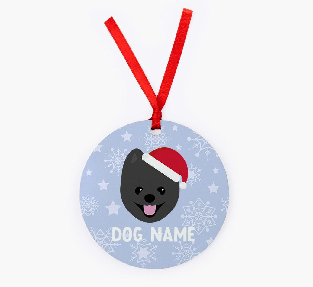 Snowflake: Personalized {breedFullName} Christmas Decoration