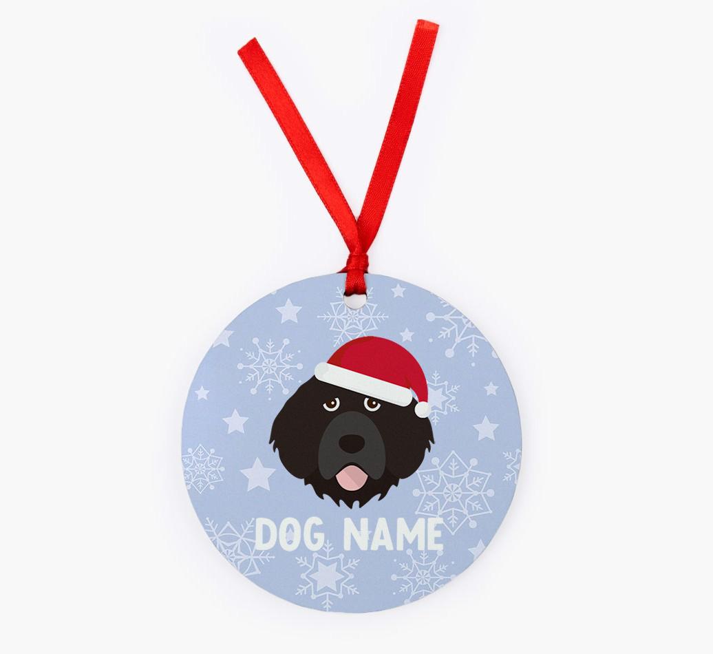 Snowflake: Personalized {breedFullName} Christmas Decoration