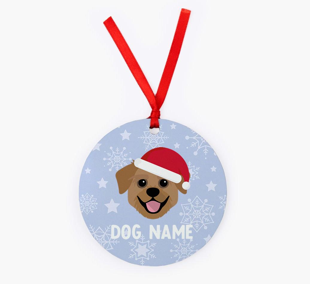 Snowflake: Personalized {breedFullName} Christmas Decoration