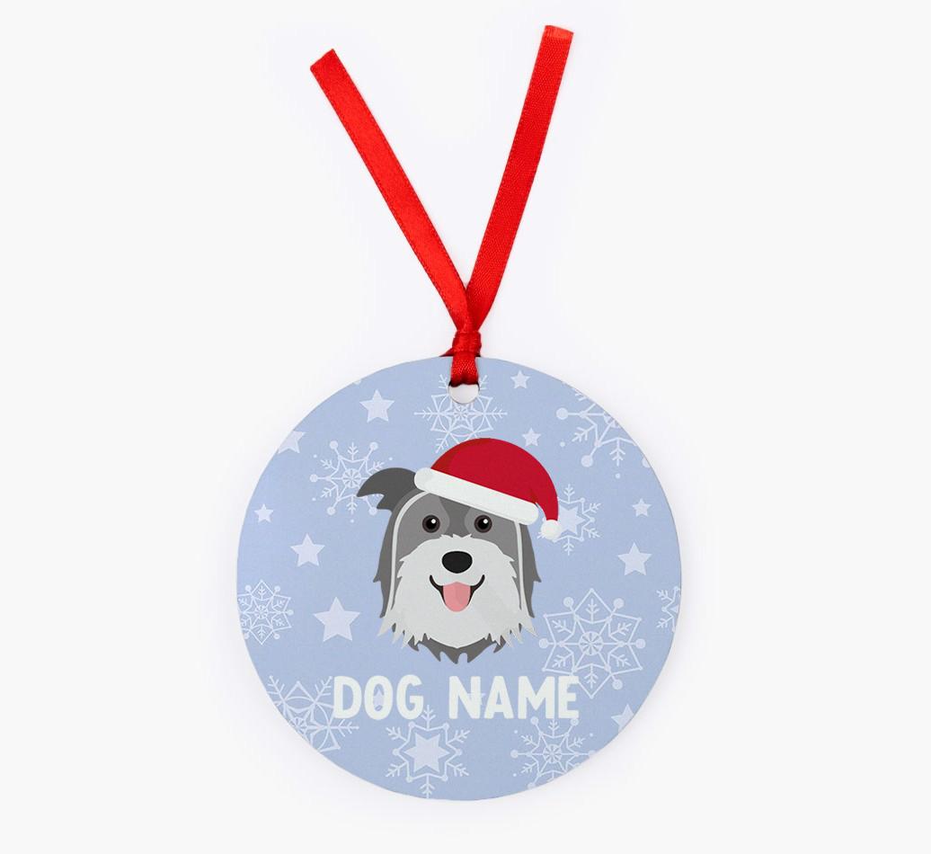 Snowflake: Personalized {breedFullName} Christmas Decoration