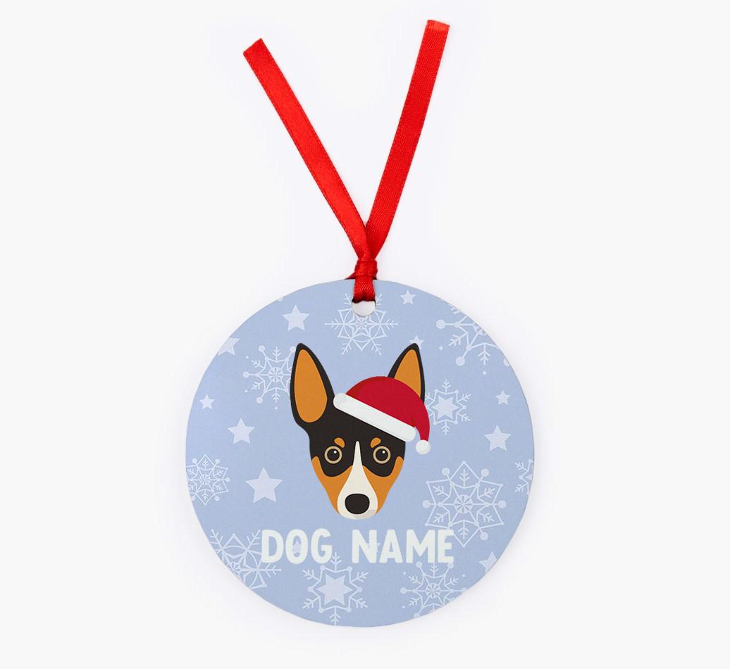 Snowflake: Personalized {breedFullName} Christmas Decoration