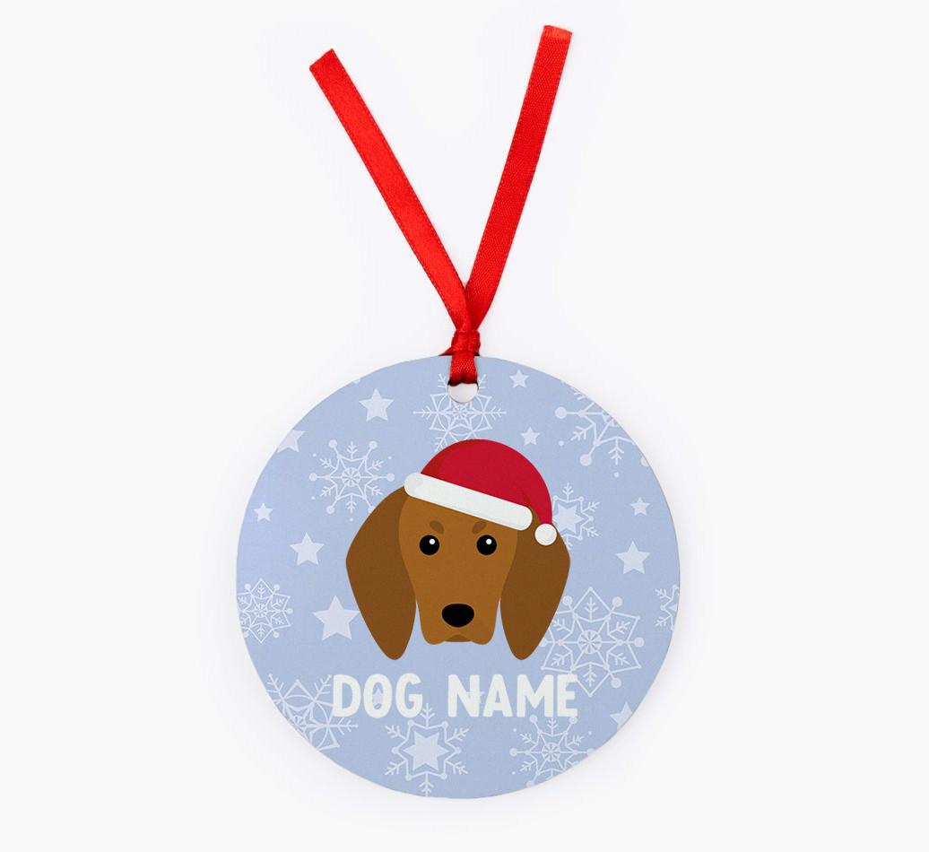 Snowflake: Personalized {breedFullName} Christmas Decoration