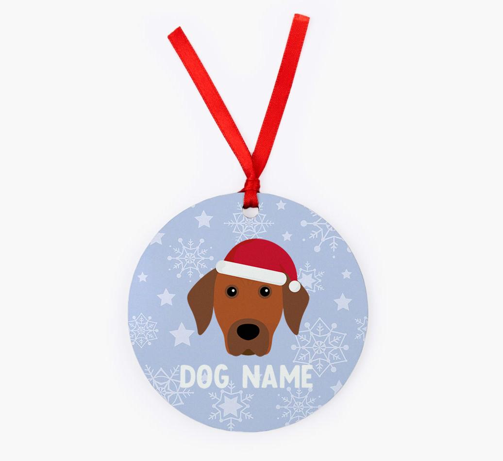 Snowflake: Personalized {breedFullName} Christmas Decoration