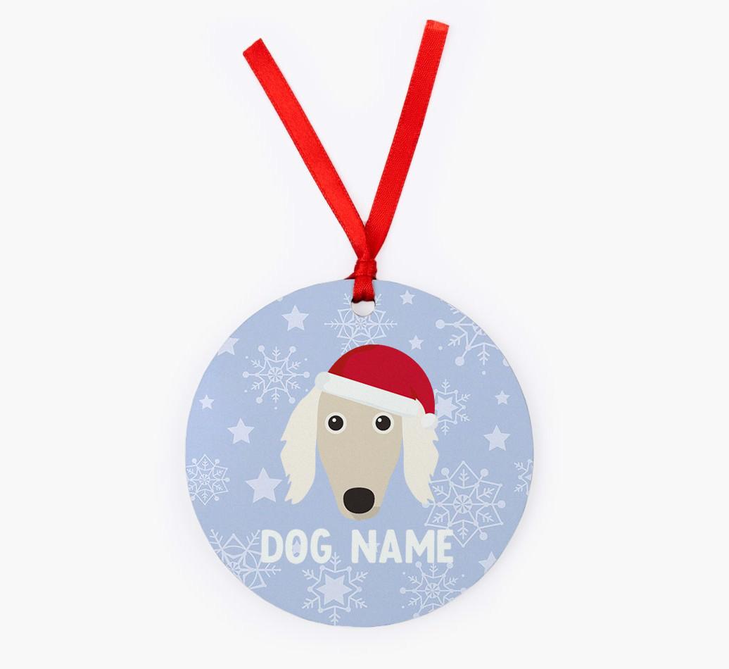 Snowflake: Personalized {breedFullName} Christmas Decoration