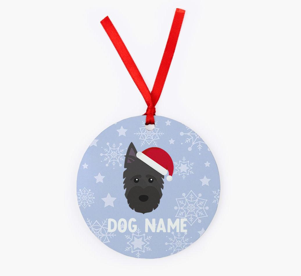 Snowflake: Personalized {breedFullName} Christmas Decoration
