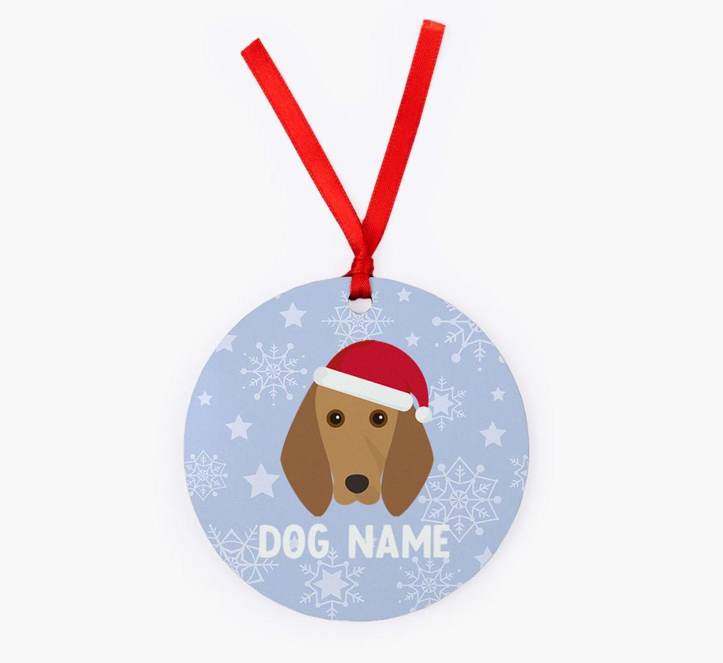 Snowflake: Personalized {breedFullName} Christmas Decoration