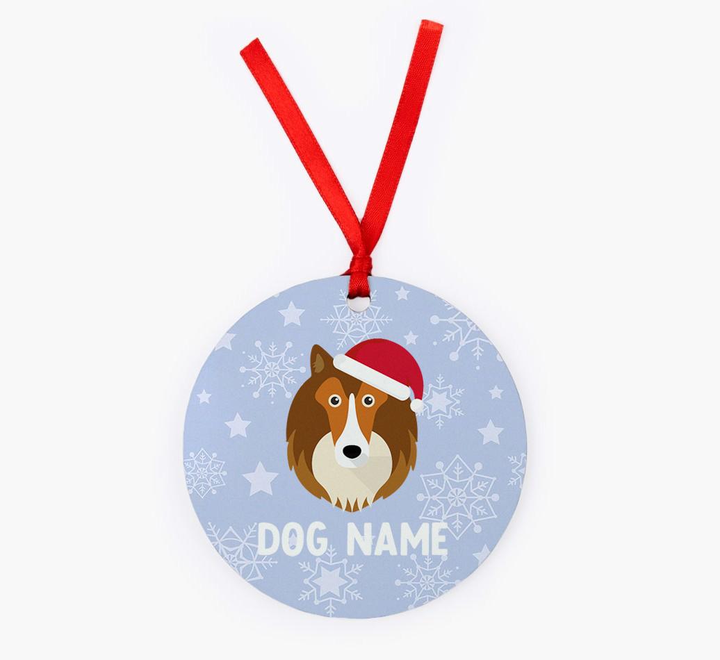 Snowflake: Personalized {breedFullName} Christmas Decoration
