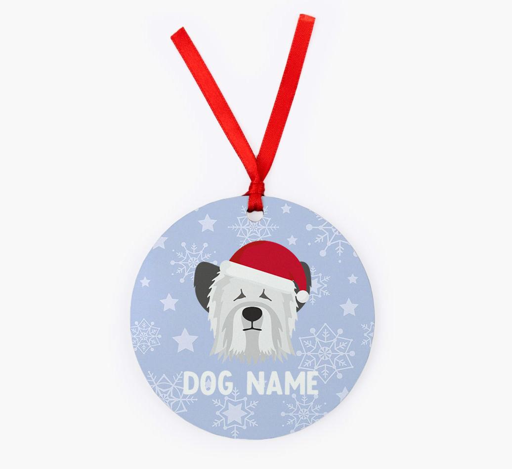 Snowflake: Personalized {breedFullName} Christmas Decoration