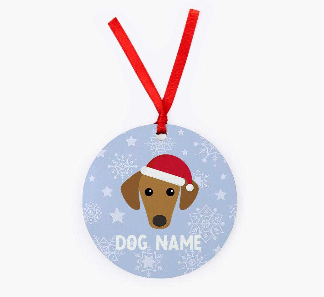 Snowflake: Personalized {breedFullName} Christmas Decoration