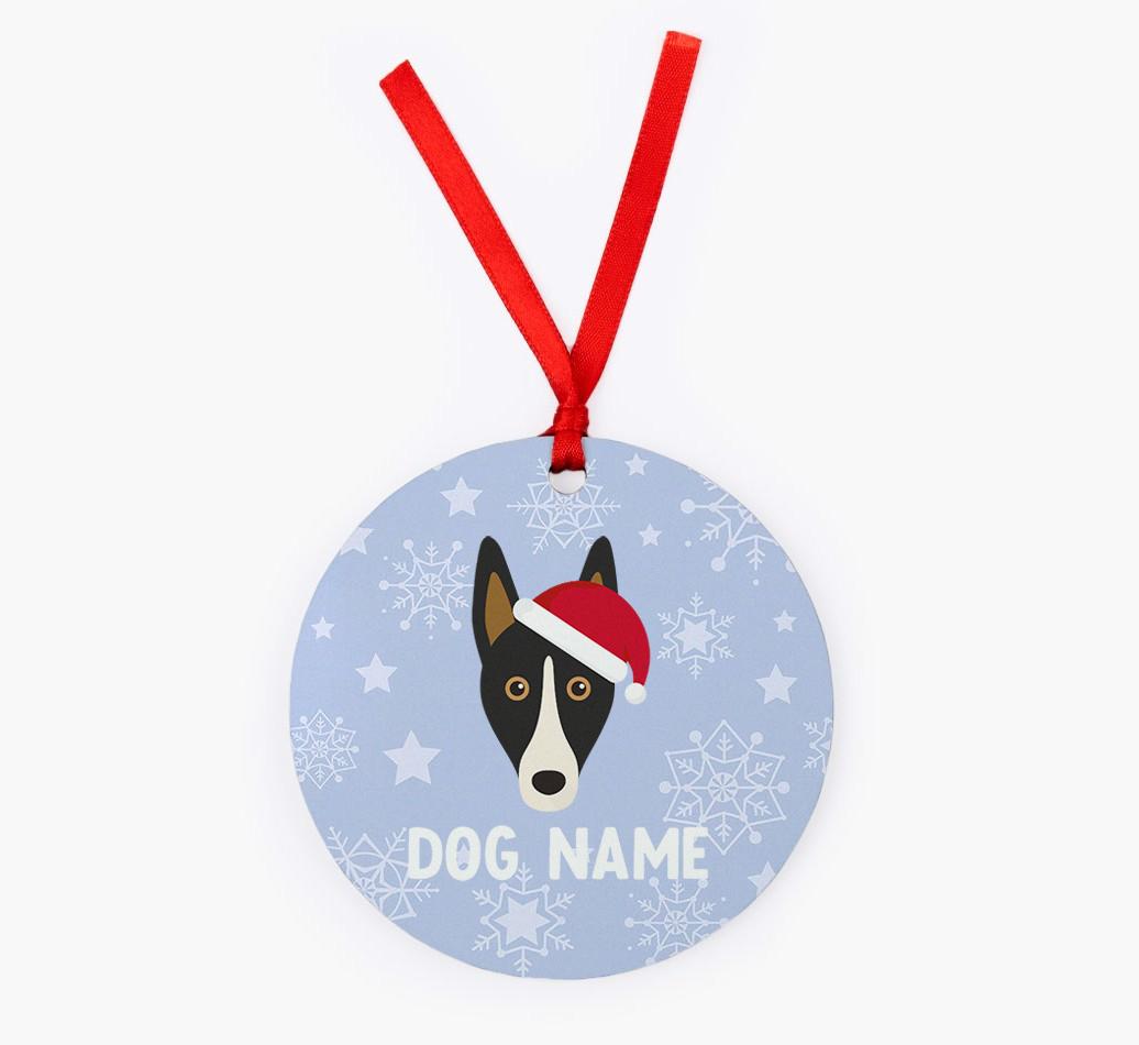 Snowflake: Personalized {breedFullName} Christmas Decoration