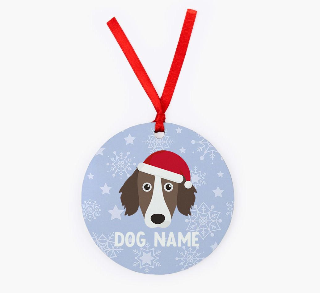 Snowflake: Personalized {breedFullName} Christmas Decoration