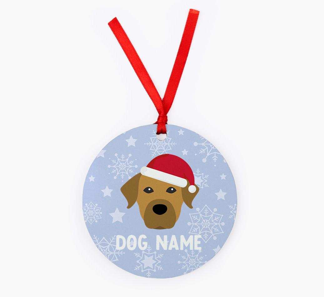 Snowflake: Personalized {breedFullName} Christmas Decoration