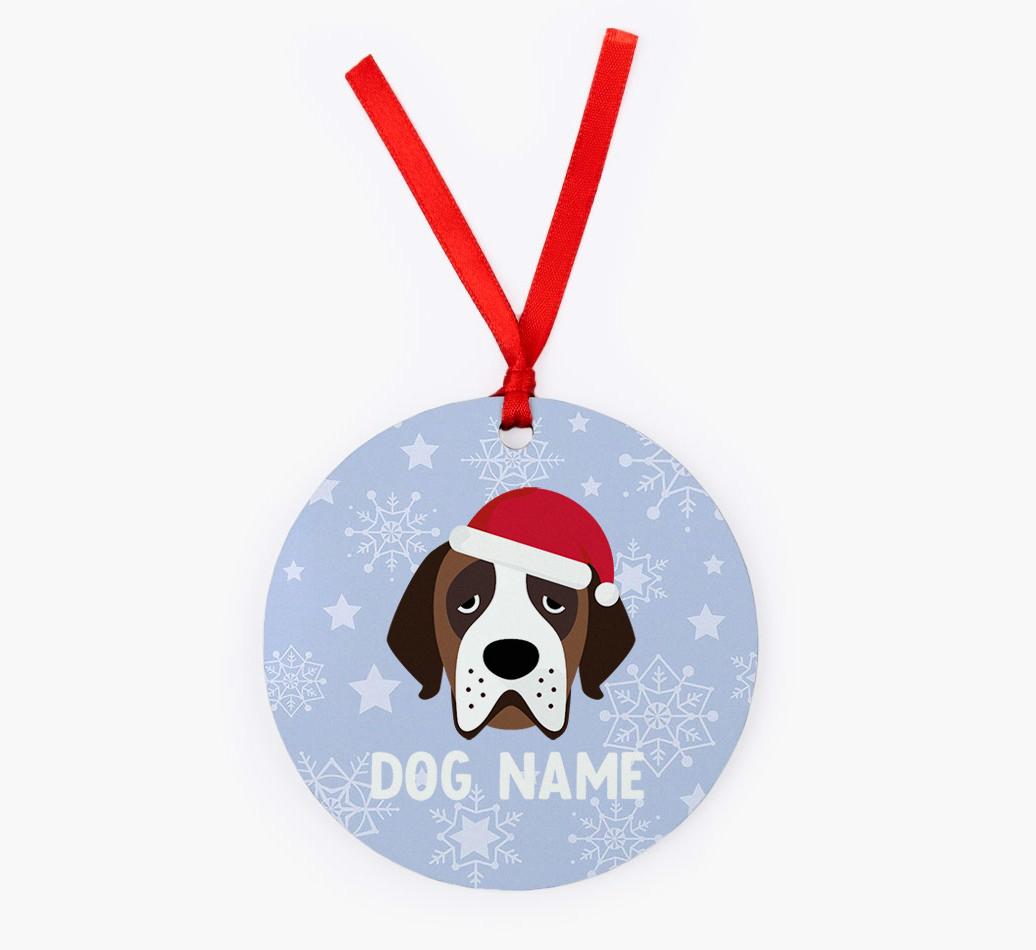 Snowflake: Personalized {breedFullName} Christmas Decoration